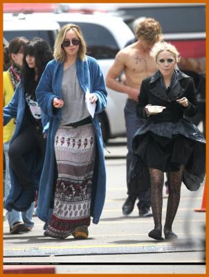 Vanessa Hudgens And Mary Kate Olsen Filming in Old Montreal